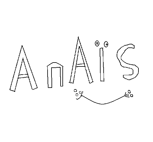 Anaïs coloring page