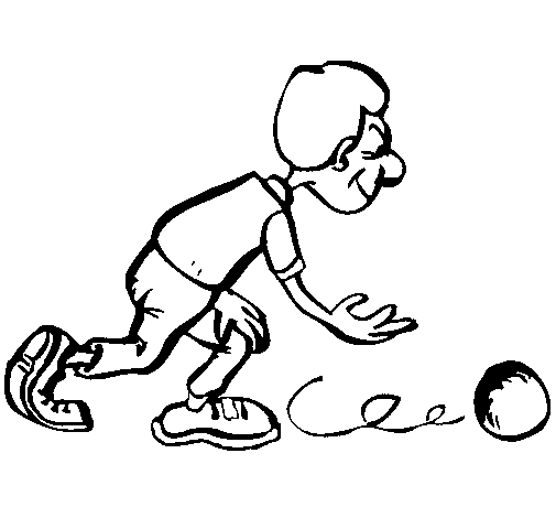 Bowler coloring page