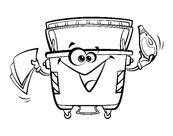 Cans container coloring page - Coloringcrew.com
