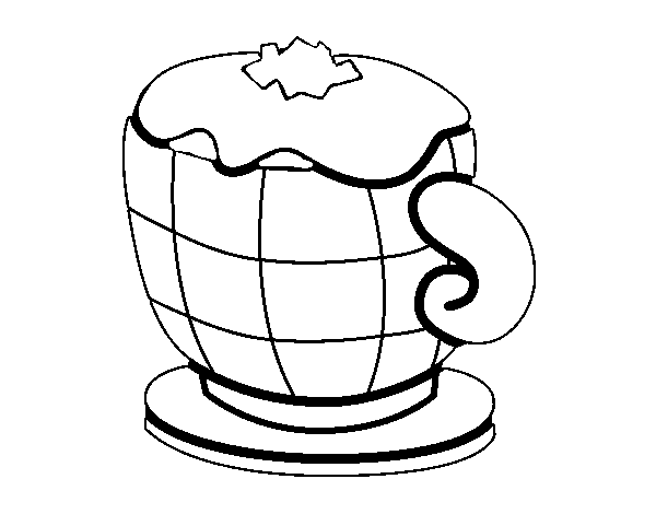 Cappuccino coloring page