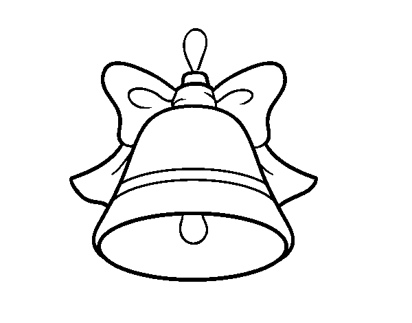 Christmas decoration Bell coloring page