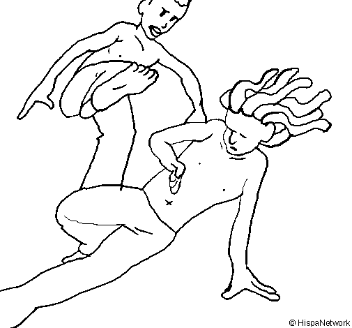 Dance coloring page