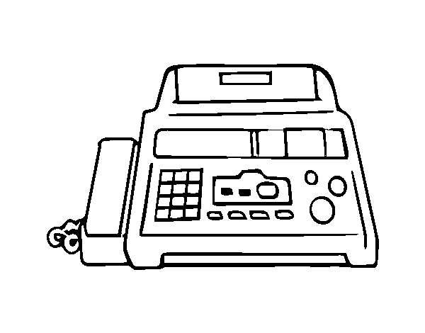 Fax coloring page