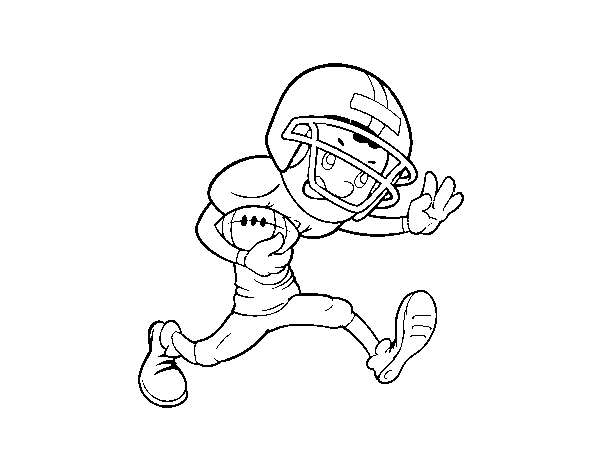 Forward rugby coloring page