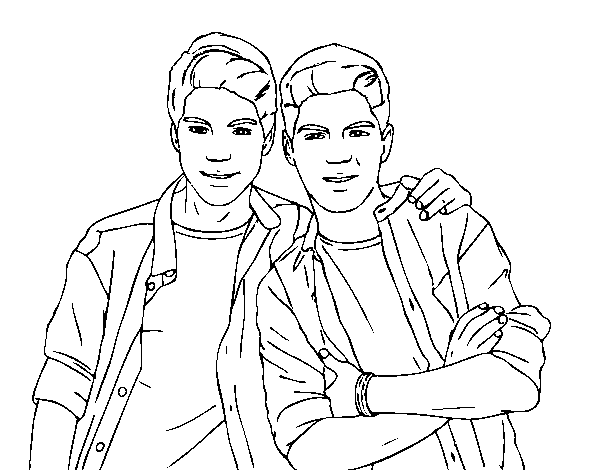 Gemeliers coloring page