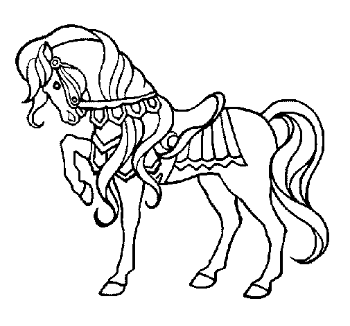 Horse 1 coloring page