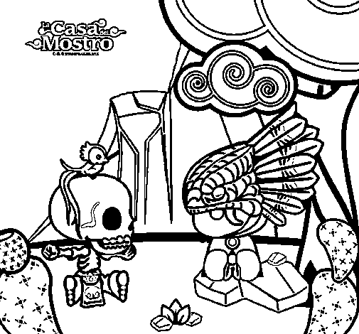 Mic Quetz coloring page
