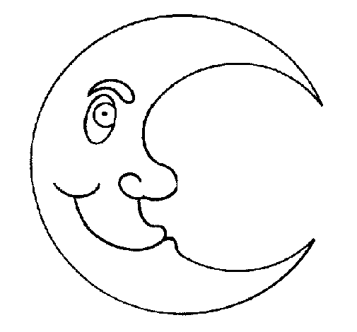 Moon coloring page - Coloringcrew.com