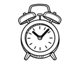 Old alarm clock coloring page
