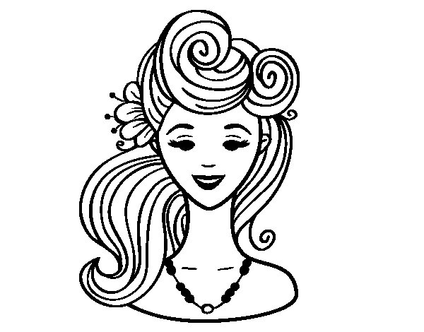 hairstyles coloring pages - photo #21
