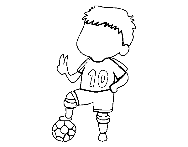 Player number 10 coloring page