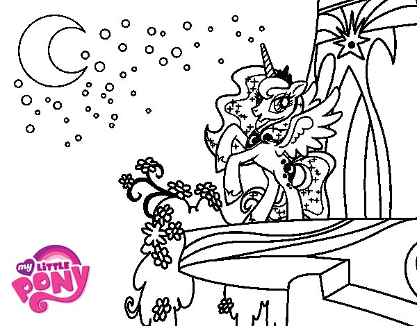 young luna my little pony coloring pages - photo #31