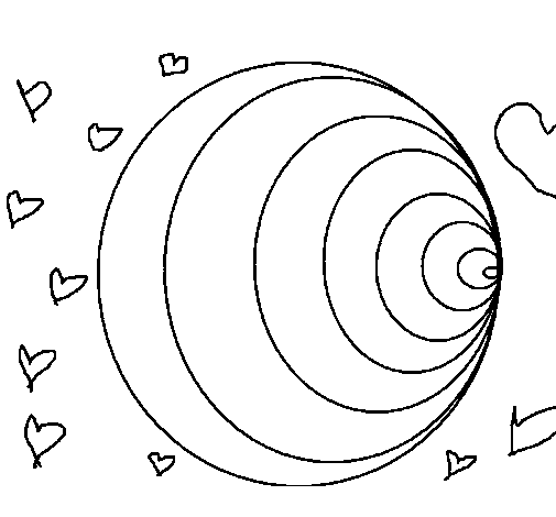 Round coloring page