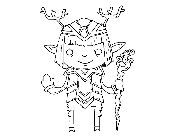 Satyr coloring page