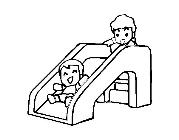 Slide coloring page