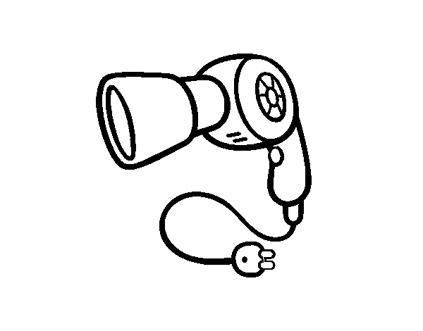 The dryer coloring page