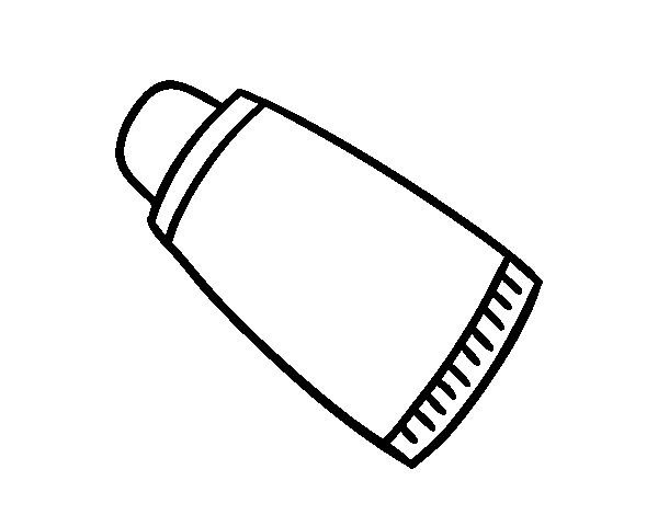 Toothpaste coloring page