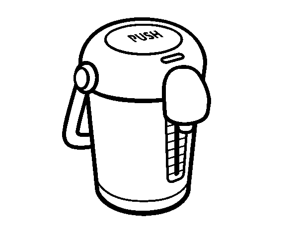A thermos coloring page
