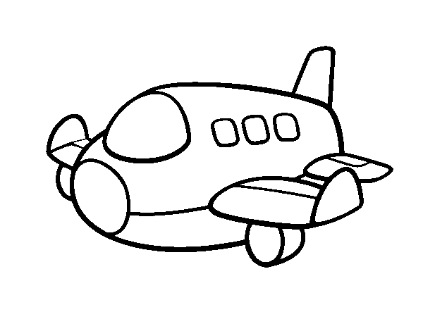 An airbus coloring page