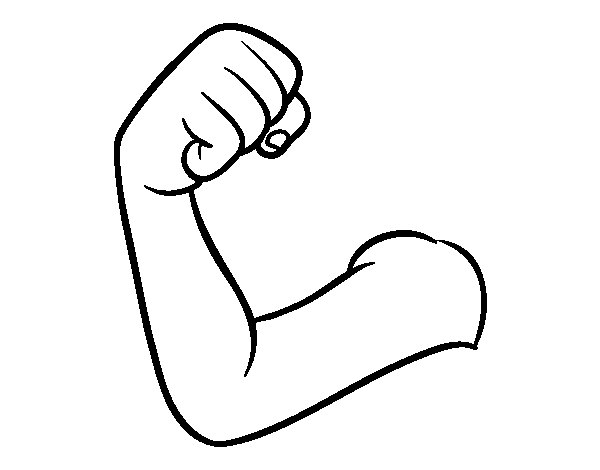 Arm coloring page