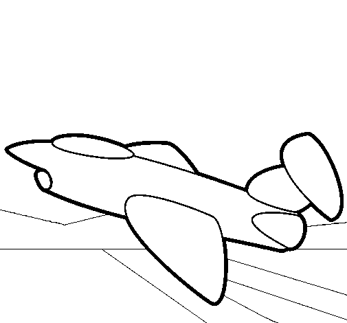 Army plane coloring page