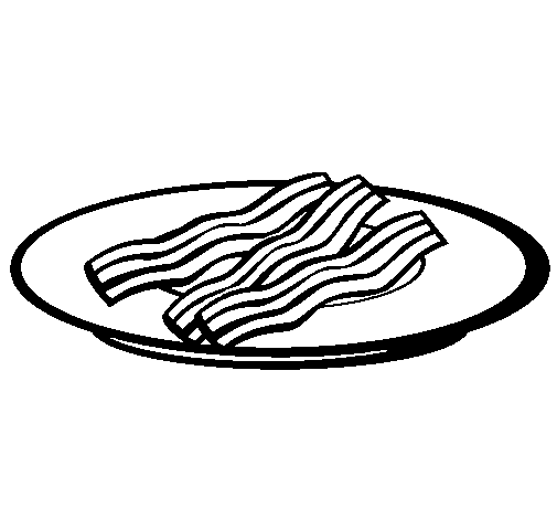 Bacon coloring page
