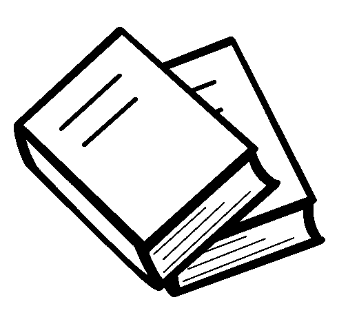Books coloring page