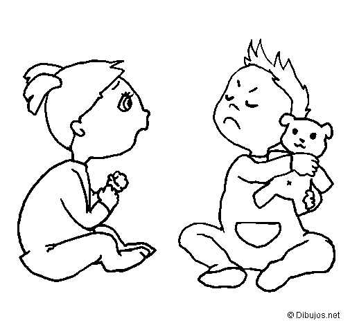 Brothers coloring page