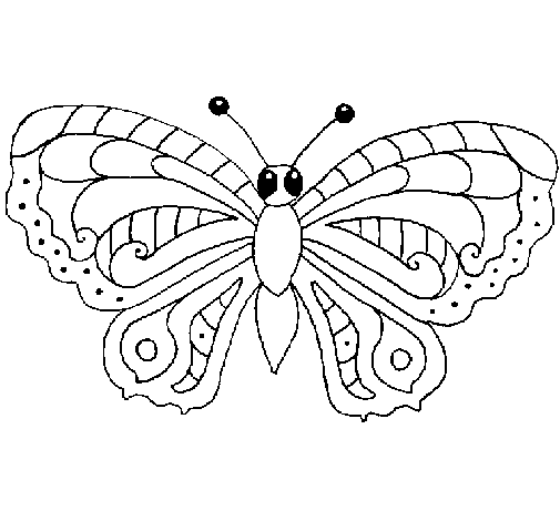 Butterfly 3a coloring page