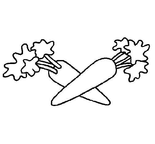 carrots coloring page