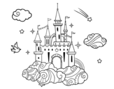 Castle in the Clouds coloring page
