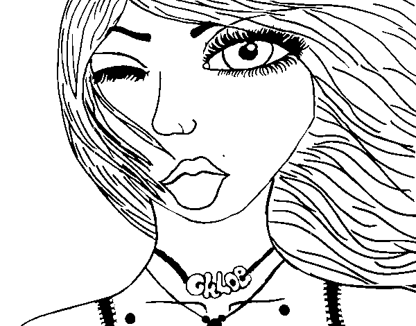 Chloe coloring page
