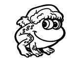 Dibujo de Christmas Frog