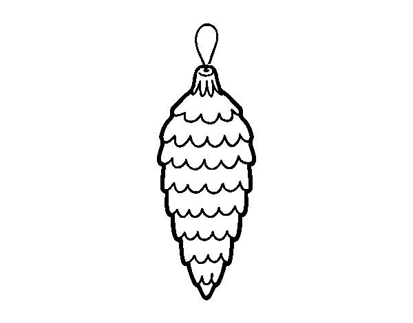 Christmas pendant coloring page