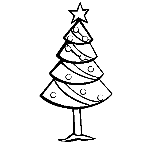 Christmas tree II coloring page