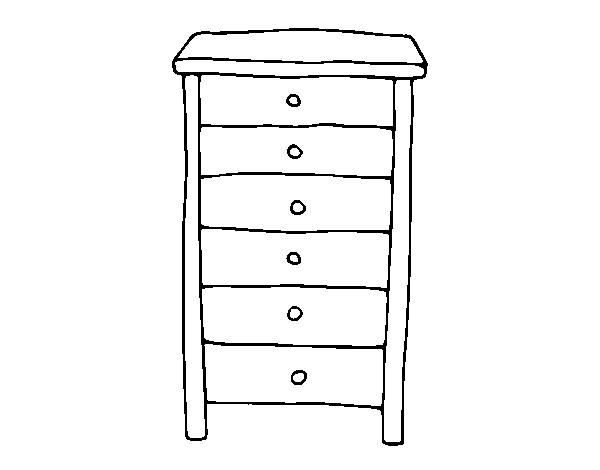 Commode coloring page