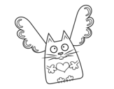 Cupido Cat coloring page