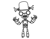 Evil Robot coloring page