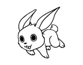 Field rabbit coloring page