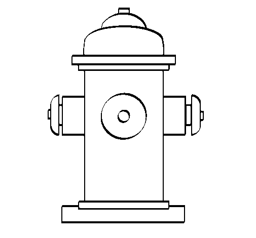 Fire hydrant coloring page