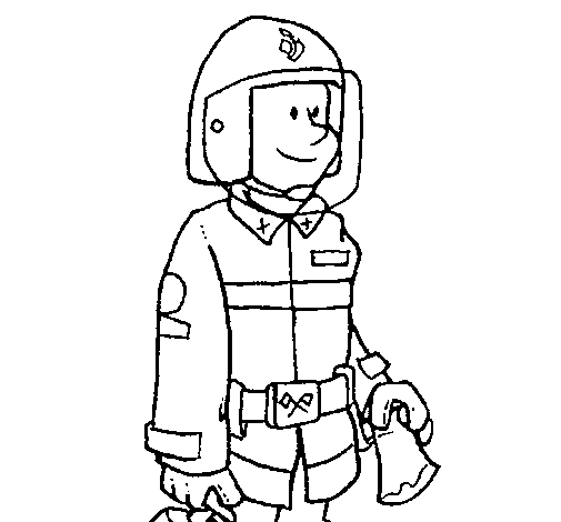 Firefighter 7 coloring page