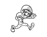 Forward rugby coloring page
