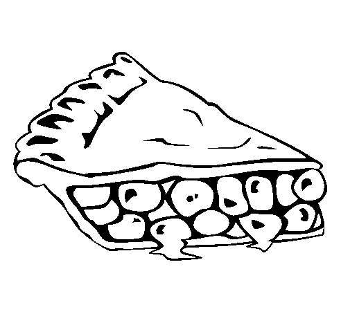 Fruit cake coloring page