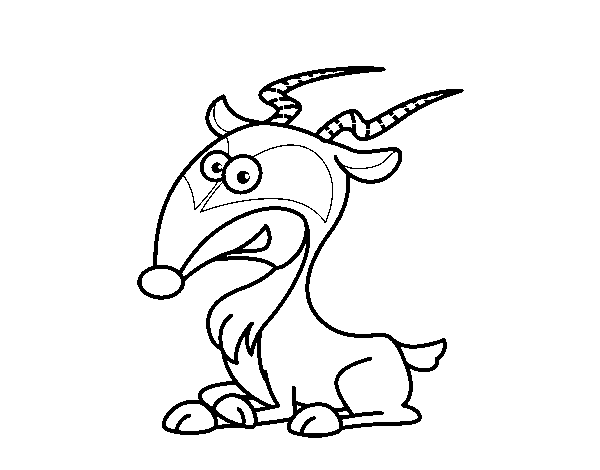 Gazelle coloring page