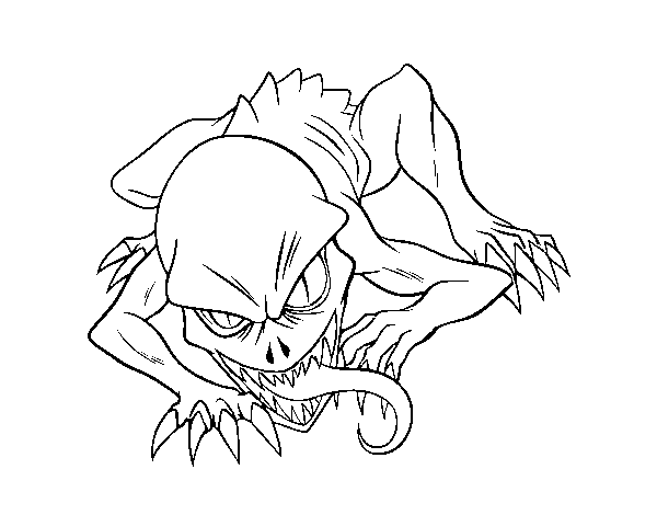 Ghoul coloring page