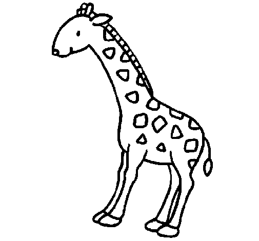 Giraffe 2 coloring page