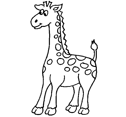 Giraffe 5 coloring page