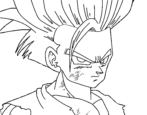 Gohan coloring page