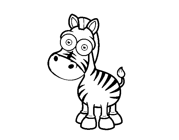 Grévy's zebra coloring page