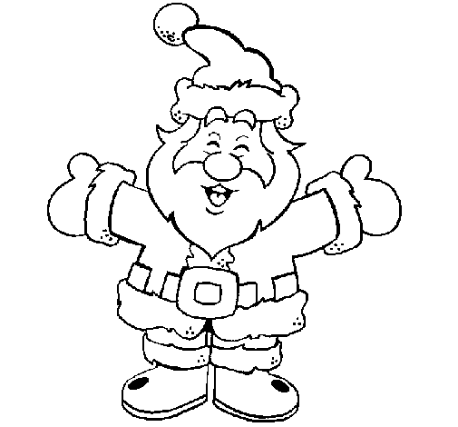Happy Father Christmas coloring page